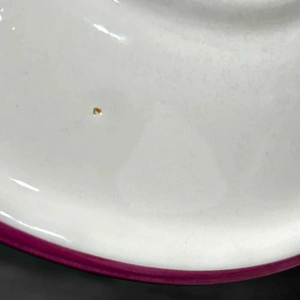 Furio Stoneware Purple Swirl Salad Plates Set of 3 Made in Italy 8 Inch Vintage